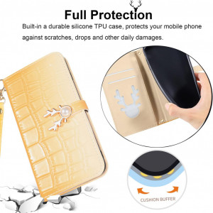 Husa de protectie pentruSamsung Galaxy A32 5G Aisenth, piele PU,galben, 6,5 inchi