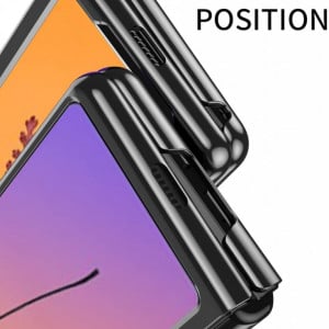 Husa de protectie pentru Samsung Galaxy Z Fold YukeTop, TPU, argintiu, 2,8 inchi