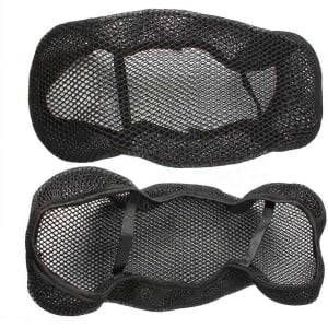 Husa de protectie pentru saua motocicletei Jingming, poliester, negru, 85 x 52 cm