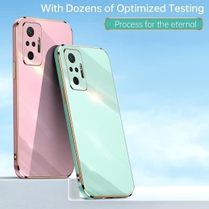 Husa de protectie pentru Xiaomi Redmi Note 10 Pro Atisijie, TPU, verde/auriu, 6,67 inchi