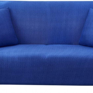 Husa pentru canapea de 4 locuri MIYOU YOUMI, lycra, albastru, 240-270 cm