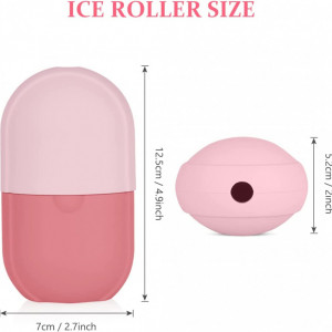 Ice Roller facial ACWOO, silicon, rosu - Img 5