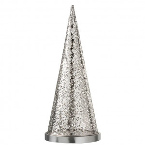 Lampă de masă Poteet, metal, argintiu, 57 cm