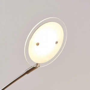 Lampadar Anea, LED, metal/sticla, argintiu, 64,5 x 28 x 179 cm - Img 2