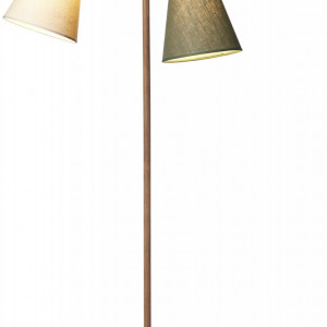 Lampadar Anjae, lemn/metal/textil, multicolor, 150 x 60 x 40 cm