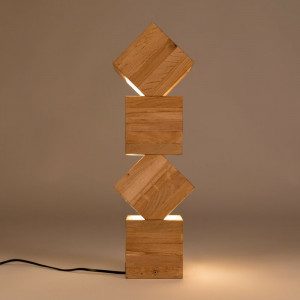Lampadar Avocet, lemn masiv, 53 x 15 x 13 cm, 35w - Img 4