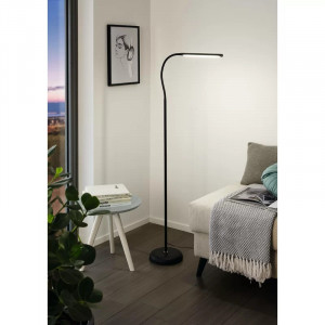 Lampadar Melkin, LED, plastic, negru, 21,5 x 53,5 x 130 cm, 4,2W