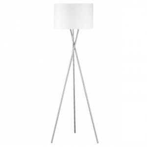 Lampadar Wotan, metal/textil, alb, 54 x 160 x 54 cm, 60w