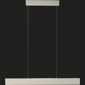 Lustra tip pendul Aura, metal/plastic, alba, 90 x 165 x 6 cm, 25w - Img 3