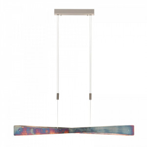 Lustra tip pendul Lian, LED, metal, multicolor, 118 x 195 cm - Img 1