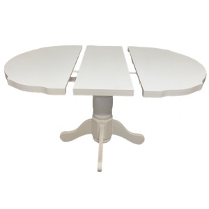 Masa extensibila living SB Fan alba, 74x99x100/133.5 cm - Img 3