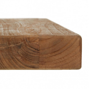 Masa Kapal, lemn masiv, negru/maro, 160 x 76 x 80 cm - Img 3