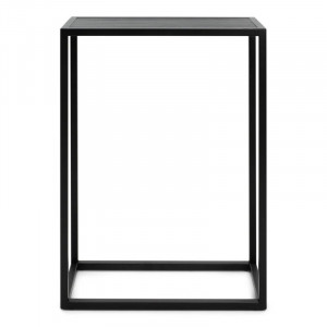 Masa tip consola Illi, lemn/metal, negru, 90 x 66 x 30 cm