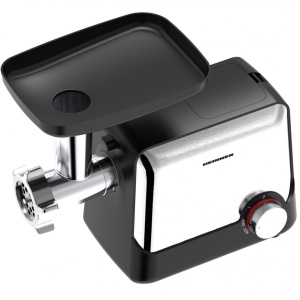 Masina de tocat Heinner DualSteel 2100 HMG-2100BKS3, Putere 2100W, Accesoriu rosii, Cutit Inox, Negru/Inox - Img 3
