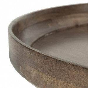 Masuta de cafea Bowl, lemn de mango/ metal, 75 x 38 cm - Img 3