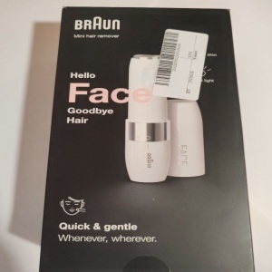 Mini aparat pentru indepartarea parului facial Braun FACE FS1000, pe baterii, Alb, Resigilat, Grad A - Img 2