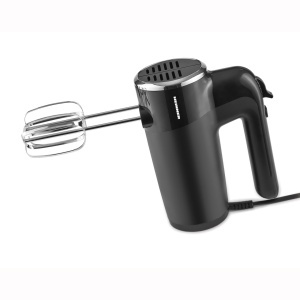 Mixer de mana Heinner HM-300BK, 300W, 6 viteze+turbo, 2 seturi accesorii inox, Negru, RESIGILAT, 1 AN GARANTIE