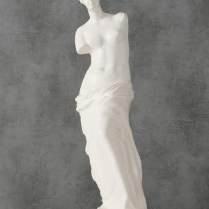 Obiect decorativ Lorenza, alb, 12 x 41 x 12 cm - Img 3
