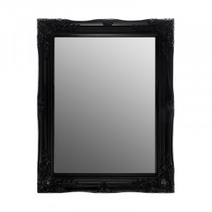 Oglinda Esquina cu cadru negru, 37 x 47 cm