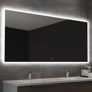 Oglinda pentru baie Beals, LED, sticla, 163 x 54 x 2 cm