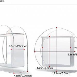 Organizator de bucatarie RECAPS, plexiglas , transparent, 14 x 7,5 cm - Img 5