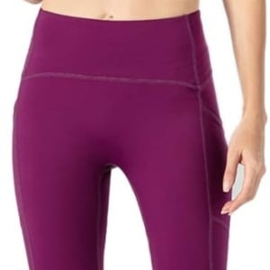 Pantaloni de yoga cu talie înalta pentru dama Safysoo, textil, violet, marimea L