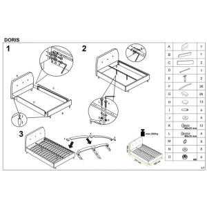 Pat HM Doris 160x200 gri - Img 4