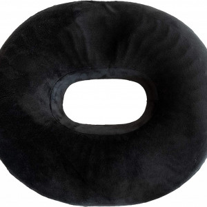 Perna pentru scaun Lenix, gel/textil, negru, 45 x 40 x 7 cm - Img 4