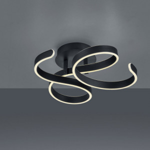Plafoniera Francis, LED, metal/plastic, neagra, 54 x 20 x 52 cm, 40w - Img 2