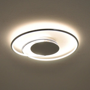 Plafoniera Joline, LED, plastic/metal, alb/crom, 46 x 5 cm - Img 6