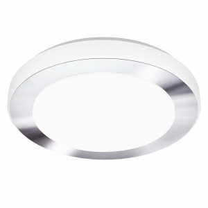 Plafoniera LED Carpi sticla acrilica/otel, 1 bec, argintiu, diametru 30 cm, 240 V