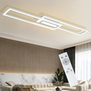Plafoniera LED Metro Lane, metal, alb, 95 x 17,2 x 5cm - Img 4