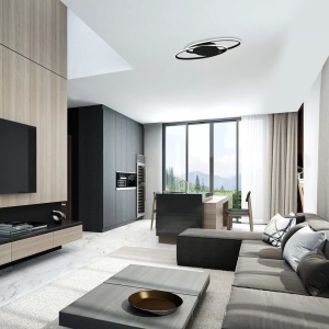 Plafoniera LED Rabalux Vesta, 50W, alb-negru