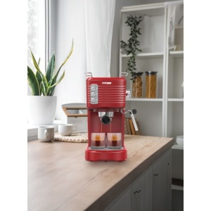 Produs Resigilat: Espressor Manual Vision VEM20R – Performanță de 20 Bar, Boiler Aluminiu și Spumare Lapte, Roșu Retro - Img 4
