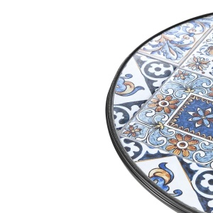 Produs Resigilat Masa bistro Re-Bloom Civita, fier/ceramica, 60x60x75 cm, 2 persoane, multicolor - Verificat A - Img 6