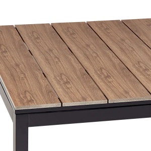 Produs Resigilat Masa extensibila de gradina Re-Bloom Tofane, lemn/plastic/aluminiu, 198-248x90x77 cm, 8 persoane, 160 kg, negru/maro - Verificat A - Img 5
