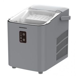 Produs Resigilat Masina de cuburi de gheata Heinner Glacio HIM-100SL, capacitate 12kg/24h, ciclu de productie 8 cuburi / 9 min, capacitate rezervor apa 1L, cuburi de 2 dimensiuni, functie curatare, cos detasabil pentru cuburile de gheata, capac transparen