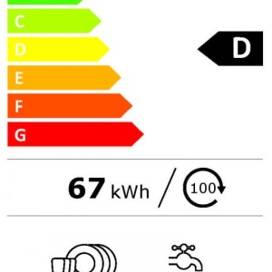 Produs Resigilat Masina de spalat vase incorporabila Heinner HDW-BIM45710AD+++, 10 seturi, clasa energetica D, display LED, deschidere automata a usii la finalizarea programului, 7 programe de spalare, program Auto Smart: 55°C - 65°C - Img 3