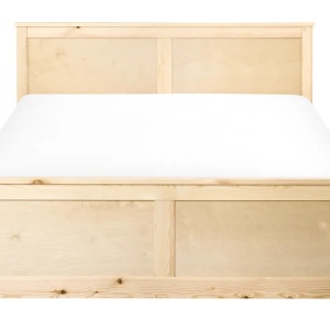 Produs Resigilat Pat Re-Bloom Dauphin, 140x200 cm, lemn de pin/MDF, somiera 2x16 lamele, tablie 82x149 cm, 240 kg, natur - Verificat A - Img 3