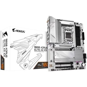 Produs Resigilat Placa de baza Gigabyte B650 AORUS ELITE AX ICE AM5 4x DDR5, 3x PCIE x16, 3x M.2, 1x DP 1x HDMI, 4x SATA 6GB/s, ATX