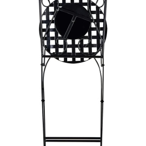 Produs Resigilat Set 2 scaune de gradina Re-Bloom Casario, fier/ciment/sticla, 40x44x90 cm, pliabile, 120 kg, multicolor - Verificat A - Img 4