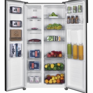 Produs Resigilat Side by Side HEINNER HSBS-H439NFXWDE++, No Frost, 439 l, Class E, Water dispenser - Img 5