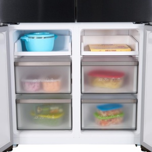 Produs Resigilat Side by side Multidoor Heinner HSBS-HM505MDSINFDXE++, Slot-in - permite incorporarea in mobila, Total No Frost, capacitate totala: 505L, capacitate frigider: 349L, capacitate congelator: 156L, clasa energetica: E, compresor Inverter, disp - Img 3