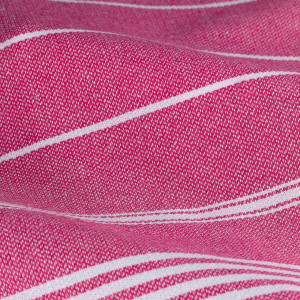 Prosop de plaja Toweland, bumbac, roz/alb, 45 x 90 cm