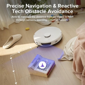 RESIGILAT (ca nou) - Robot de aspirare Roborock S7 Max Ultra S7MXU02-00, aspirator&mop&statie inteligenta de golire automata, 5100 Pa, autonomie 180 min, auto-curatare mop, recipient praf 2.5 l, autocuratare inteligenta, incarcare rapida - Img 3