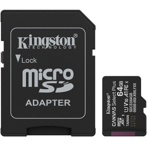RESIGILAT Card Kingston Technology 64 GB microSDXC Canvas Select Plus Gen3 100MB/s A1 + Adapter