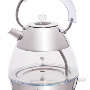 RESIGILAT - FIERBATOR ELECTRIC FRAM FEK-2200GX, 2200W, Capacitate 1.7L, Corp din sticla, Sticla/Inox