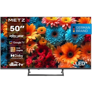 RESIGILAT Televizor METZ QLED 50MQF7500Z, 126 cm, Smart Google TV, 4K Ultra HD, 120Hz, Clasa F