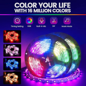 Rola de banda LED cu telecomanda AnyFace, plastic/poliester, multicolor, 10 m