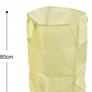 Sac de gunoi pentru gradina, nailon/plastic, verde deschis, 80 x 45 cm - Img 4